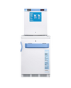 Accucold 24" Wide All-Refrigerator/All-Freezer Combination - FF7LW-FS24LSTACKMED2