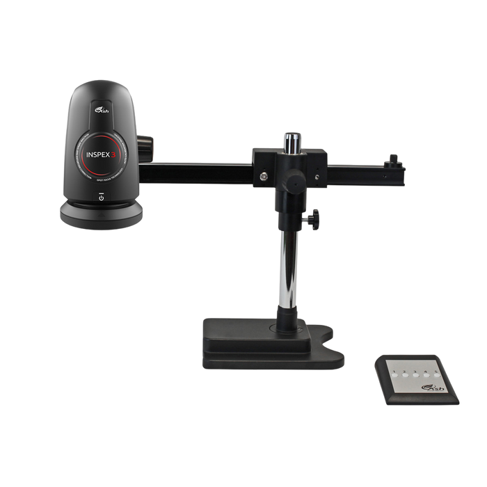 INSPEX 3 Digital Inspection Station on Gliding Arm Boom Stand 14793-GS