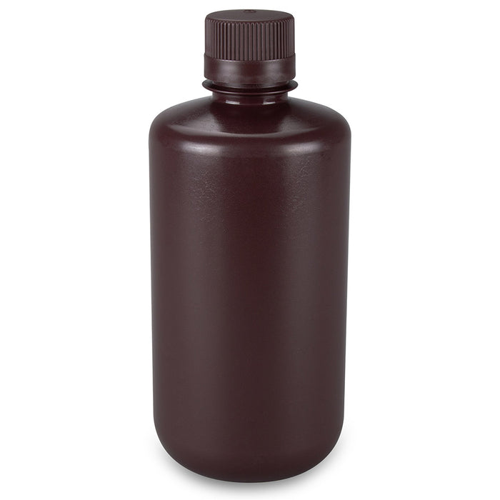 Bottle,Amber Narrow Mouth,Rd,HDPE,1000mL