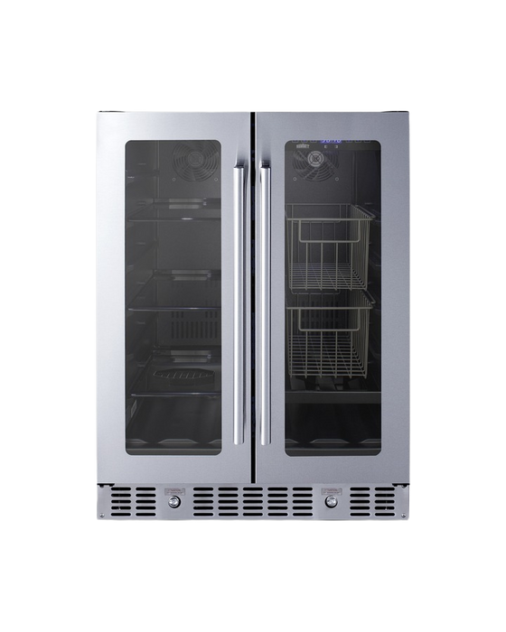 Accucold 24" Built-In Dual-Zone Produce Refrigerator, ADA Compliant - ALFD24WBVPANTRY