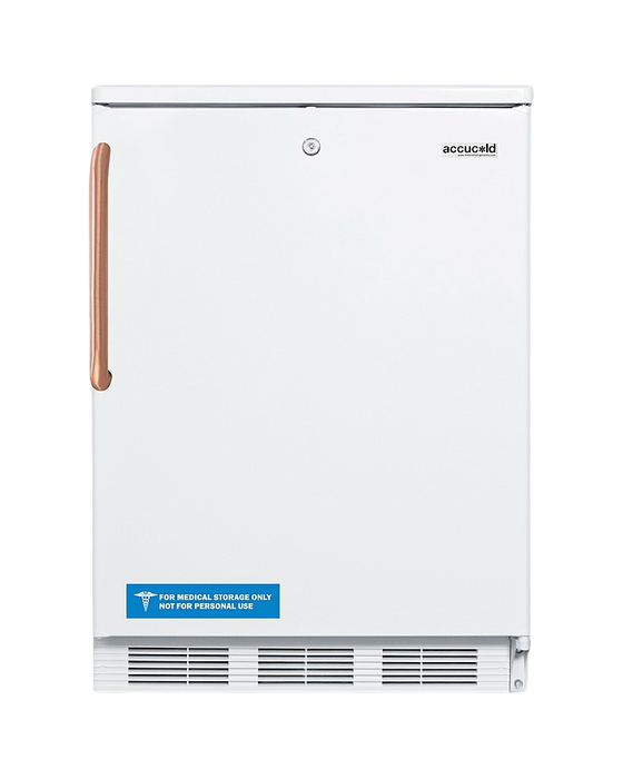 Accucold 24" Wide All-Refrigerator with Antimicrobial Pure Copper Handle - FF7LWTBC