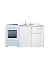 Accucold 60" Wide All-in-One Kitchenette with Electric Range - ACK60ELSTW