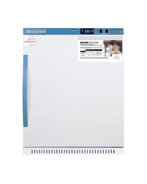 Accucold 6 Cu.Ft. Momcube Breast Milk Refrigerator, ADA Height - MLRS62BIADAMCLK