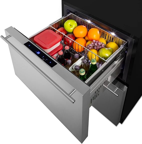 Accucold 24" Wide 2-Drawer All-Refrigerator ADA Compliant (Panels Not Included) ADRD241PNR