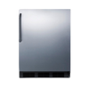 Accucold 24" Wide All-Refrigerator ADA Compliant AL752BKSSTB