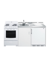 Accucold 72" Wide All-in-One Kitchenette with Electric Coil Range - ACK72COILW