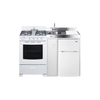 Accucold 54" Wide All-in-One Kitchenette with Gas Range - ACK54GASW