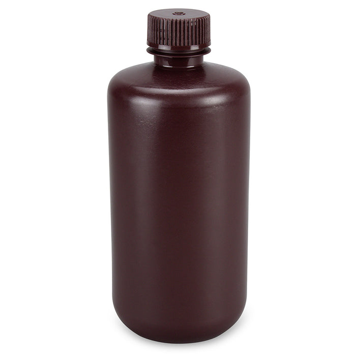 Bottle,Amber Narrow Mouth,Rnd,HDPE,500mL