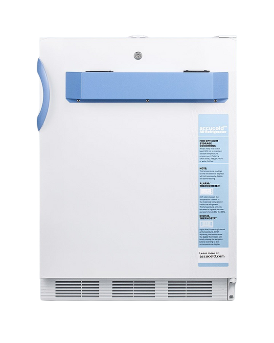 Accucold 24" Wide Built-In All-Refrigerator, ADA Compliant - FF7LWBIMED2ADA