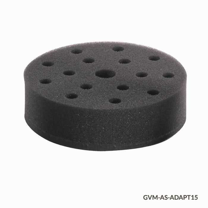 Tube Holder, Foam, for use w GVM Series 15 x 10mm Tubes, Must use w VM-AS-PLATE/GVM-AS-ROD