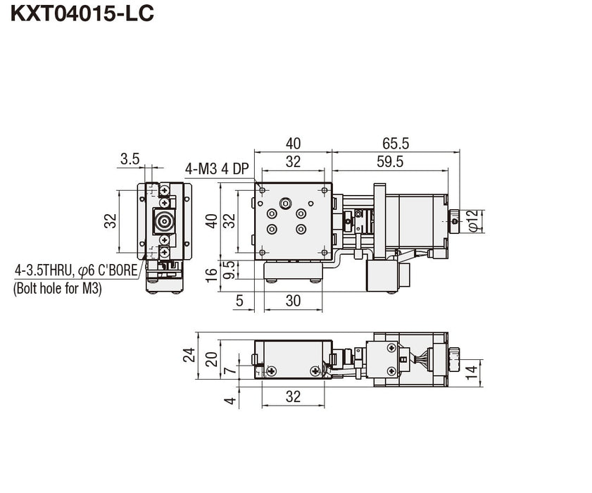 Technical drawing KXT04015-LC