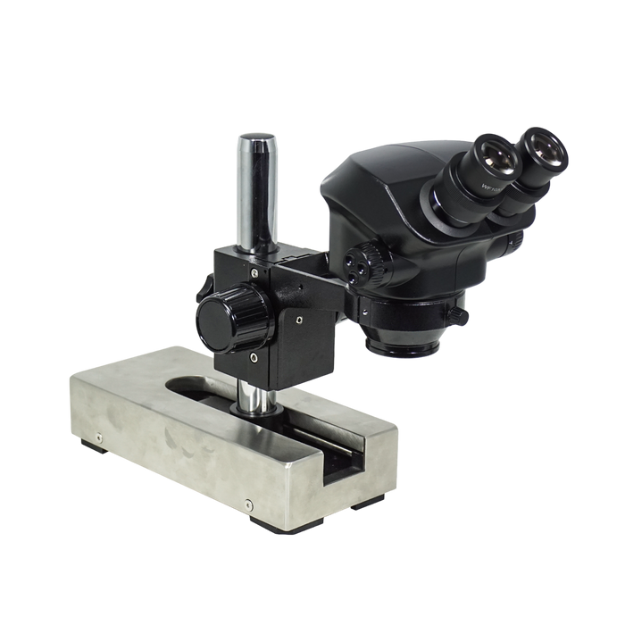 7–50× ESD-Safe Binocular Zoom Stereo Microscope with Gliding Base Stand