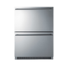 Accucold 24" Wide 2-Drawer All-Refrigerator ADA Compliant ADRD24