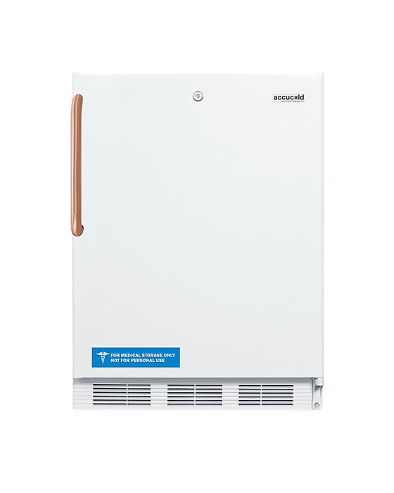 Accucold 24" Wide Built-In All-Refrigerator with Pure Copper Handle, ADA Compliant - FF7LWBITBCADA