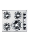 Accucold 24" Wide 230V 4-Burner Coil Cooktop - ZEL03