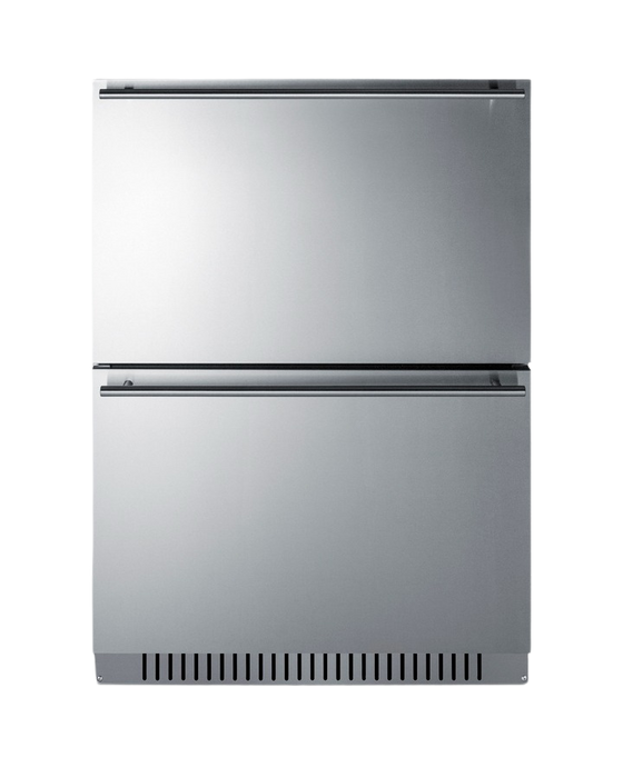 Accucold 24" Wide 2-Drawer All-Freezer, ADA Compliant - ADFD243CSS