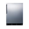 Accucold 24" Wide Built-In All-Refrigerator ADA Compliant AL752BKCSS
