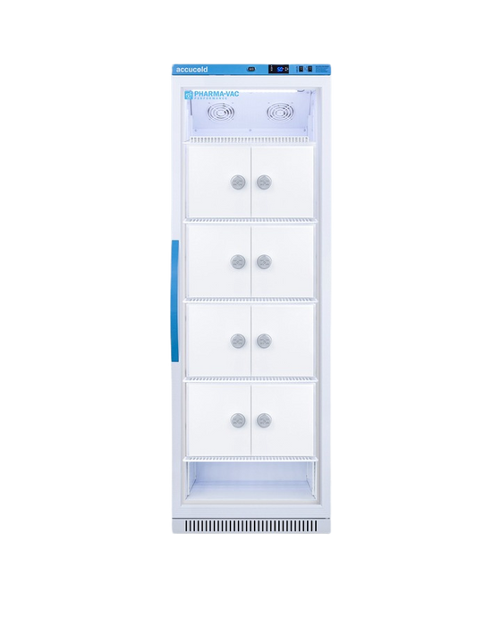 Accucold 15 Cu. Ft. Interior Locker Glass Door Vaccine Refrigerator - ARG15PVLOCKER