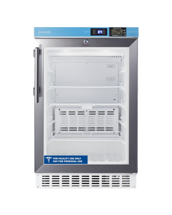 Accucold 20" Wide Built-In Pharmacy All-Refrigerator, ADA Compliant - ACR46GLCAL