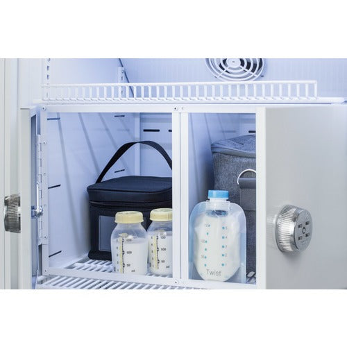 Accucold MOMCUBE™ Breast Milk Refrigerator, 6 Cu.Ft. Interior Locking Compartments ARS6MLMCLK
