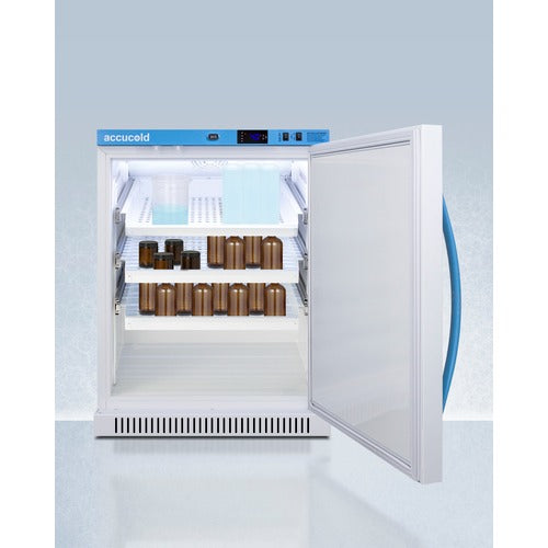 Accucold ADA Height Laboratory Refrigerator, 6 Cu.Ft., Removable Drawers - ARS6MLDR