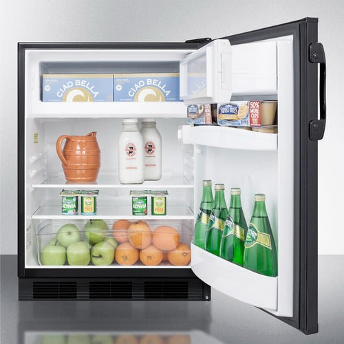 Accucold 24" Wide Refrigerator-Freezer ADA Compliant AL652BK