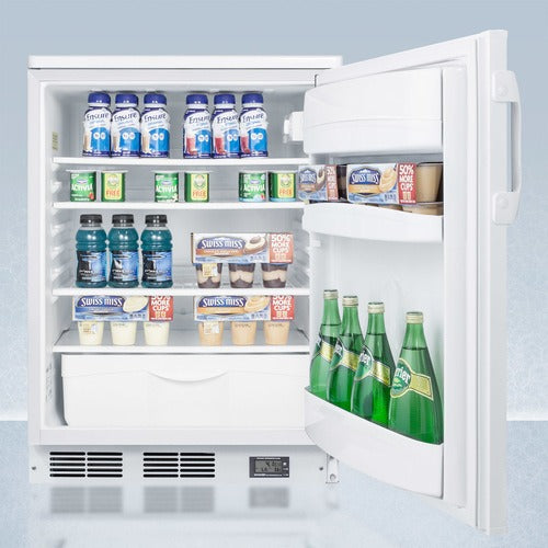 Accucold 5.5 Cu.Ft. All-Refrigerator 24" Wide Digital Temp Display Solid Door FF6LWBI7NZ