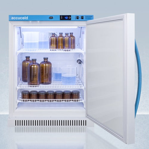 Accucold ADA Height Laboratory Refrigerator, 6 Cu.Ft., Solid Door - ARS6ML