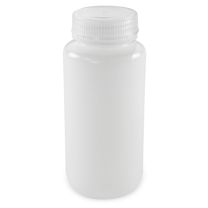 Bottle, Wide Mouth, Round, HDPE, 500mL