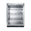 Accucold Beverage Center Cooler 5 Cu.Ft. 24" Wide Glass Door - SCR610BL