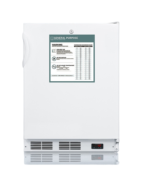 Accucold 24" Wide Built-In All-Refrigerator, ADA Compliant - FF7LWBIADAGP