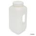Bottle, Wide Mouth with Handle, Square, HDPE, 4L