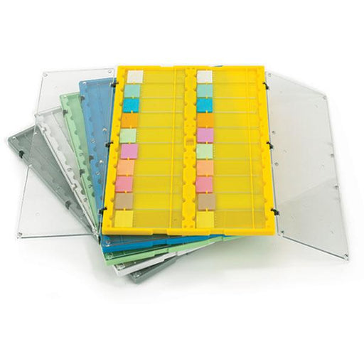Slide File Folder with Clear Hinged Lid