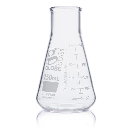 Flask, Erlenmeyer, Globe Glass, 250mL