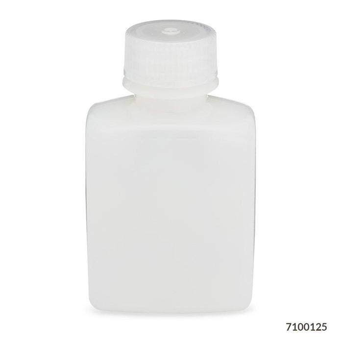 Bottle, Wide Mouth, Rectangular, HDPE, 125mL