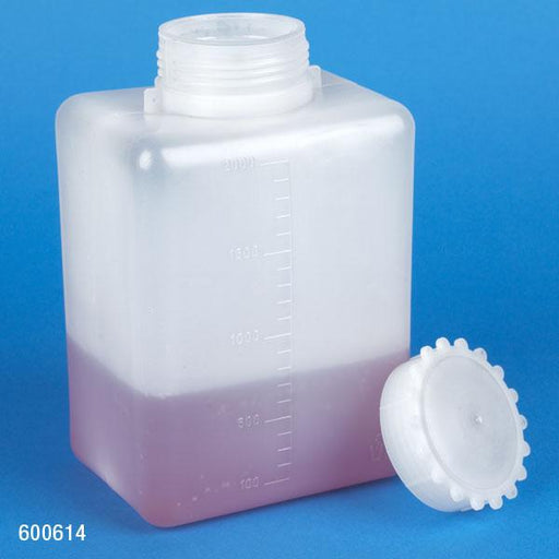 Bottle with Screwcap, Wide Mouth, Square