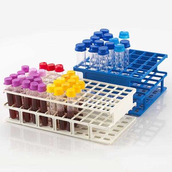 Tube Rack Small Tube Rack, 20mm, Half Size, White — Empire Optics