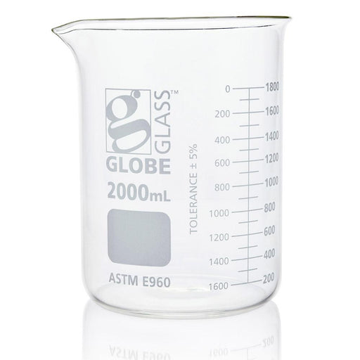 Beaker, Globe Glass, 2000mL, ASTM E960