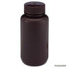 Bottle, Amber Wide Mouth, Round, HDPE, 250mL