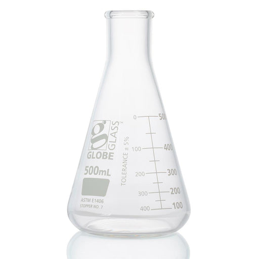 Flask, Erlenmeyer, Globe Glass, 500mL