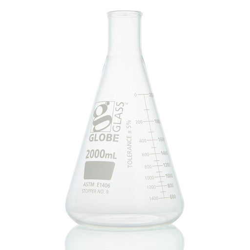 Flask, Erlenmeyer, Globe Glass, 2000mL