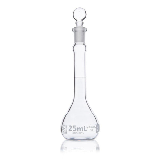 Flask, Volumetric , Globe Glass, 25mL