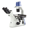 Inverted trinocular microscope with mech