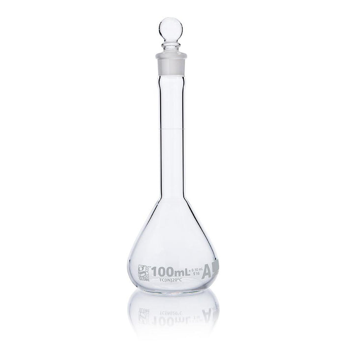 Flask, Volumetric, Globe Glass, 100mL