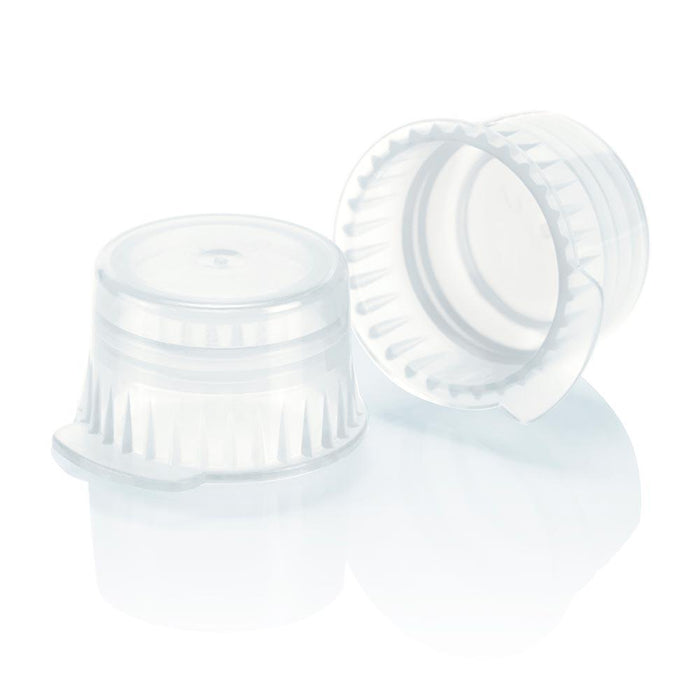 Snap cap, Translucent clear, PE, for