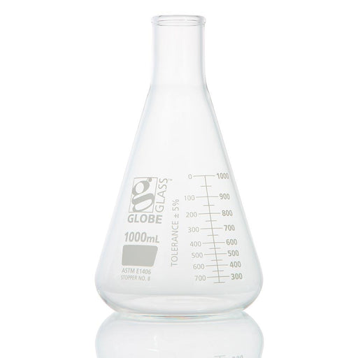 Flask, Erlenmeyer, Globe Glass, 1000mL