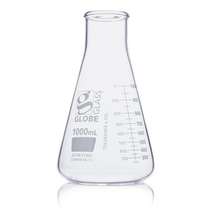 Flask, Erlenmeyer, Globe Glass, 1000mL