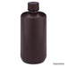 Bottle, Amber Narrow Mouth, Round, HDPE, 500mL