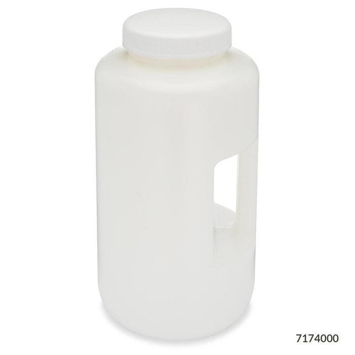 Bottle, Wide Mouth with Handle, Round, HDPE, 4L