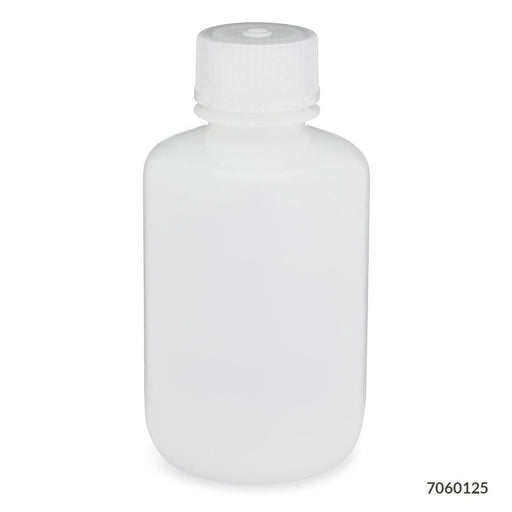 Bottle, Narrow Mouth, Round, HDPE, 125mL